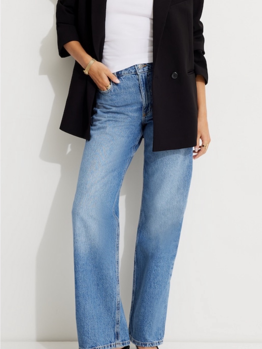 Dynamite Heidi high-rise, wide leg jeans